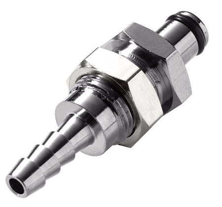 MC4203 - CPC Stecker 4,8 mm Schlauchanschluss, Plattenmontage, ohne Absperrventil, Buna-N Dichtung