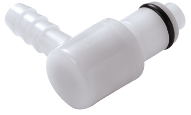 PLCD23004 PLCD23004 - CPC Stecker mit 6,4 mm Schlauchanschluss, mit Absperrventil, Buna-N Dichtung