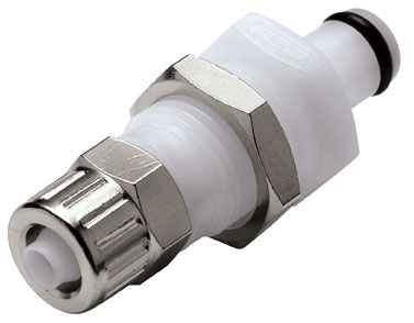 PMC4004 - CPC Kupplung Stecker der PMC Serie mit Klemmringverschraubung zur Plattenmontage