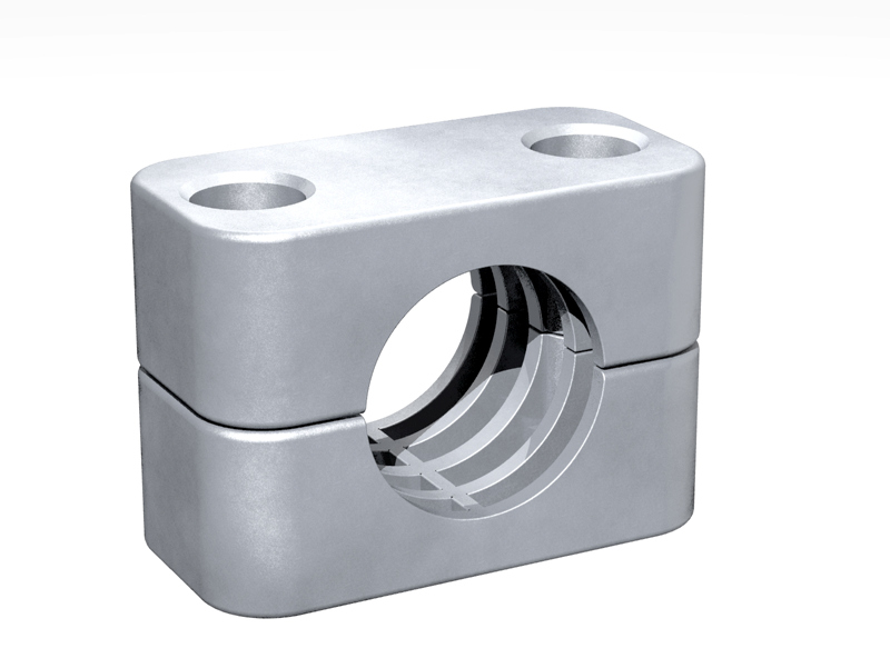 Clamp-Body-AL-Size-4 STAUFF Rohrschelle Aluminium Standard Baureihe - AL - gerippte Innenfläche