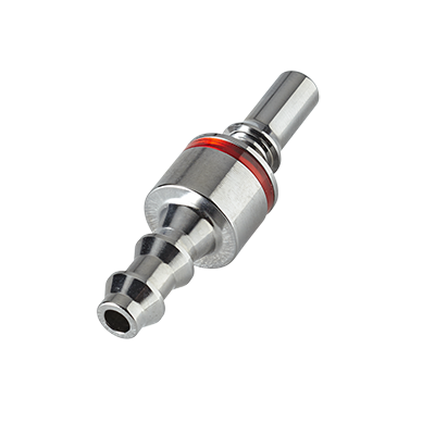 LQ2D2204LRED LQ2D2204LRED - LQ2 Stecker mit 6,4 mm Schlauchanschluss für eine Flüssigkühlung, mit Absperrventil, EPDM-Dichtung, Rot
