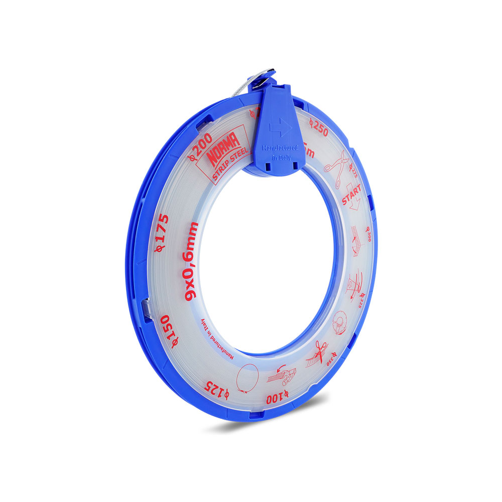 Serratub geprägtes Endlosband 9 mm | Schellenband 25 m-Rolle Serratub geprägtes Endlosband 9 mm | Schellenband 25 m-Rolle