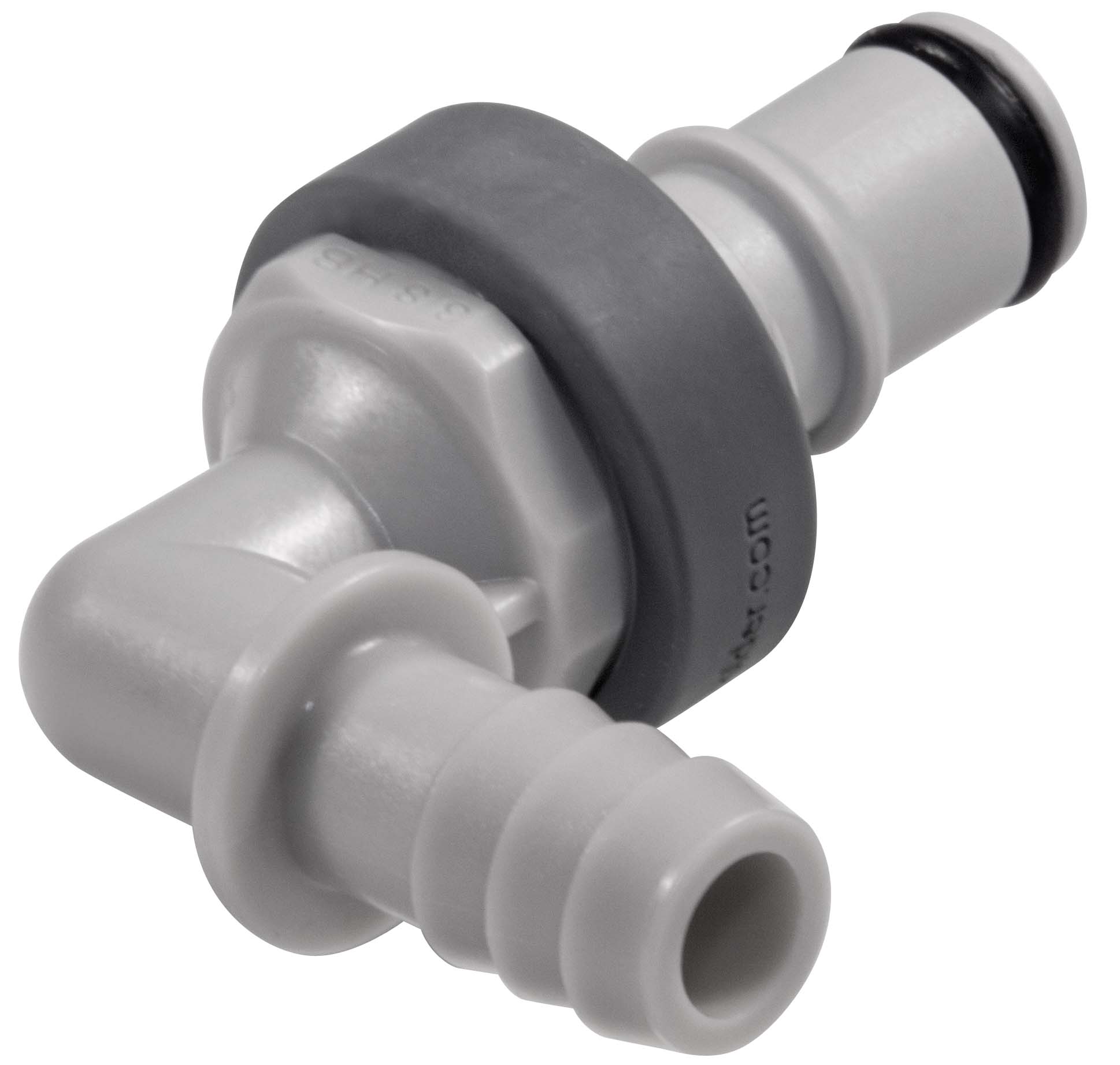 NS4D23006 NS4D23006 - Winkelschlauchtülle mit 9,5 mm Schlauchanschluss und tropfsicheren Absperrventil