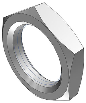664400-CAD 664400 - Plattenmontage Mutter für PMC, PMC12 und MC aus Acetal