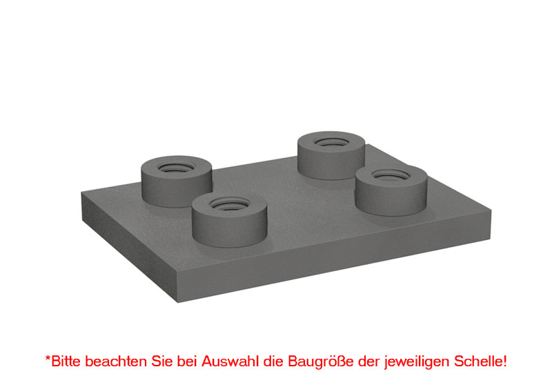 Schweissplatte_Schwer_SPAS STAUFF Schweißplatte doppelt SPAS für Schwere-Baureihe, Stahl phosphatiert
