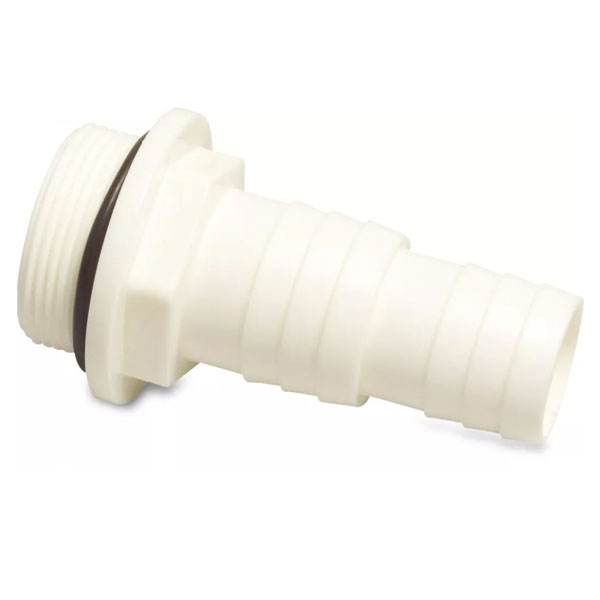 GES-32-38-O-Ring Gerade Einschraub-Schlauchtülle 1 1/2" x 32-38 mm | Pooltechnik