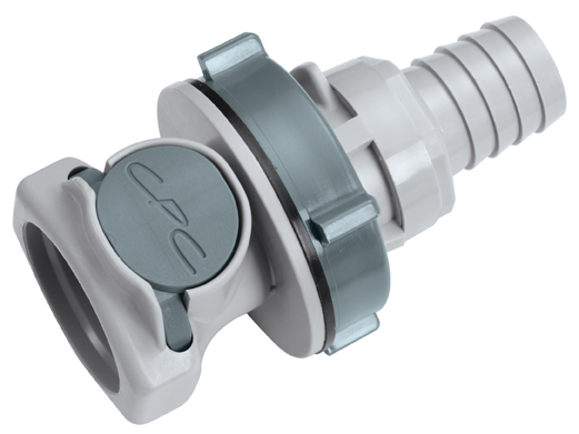 HFCD161012 HFCD161012  | CPC Schlauchkupplung der Serie HFC12 mit einem 15,9 mm Schlauchanschluss, mit Absperrung, EPDM