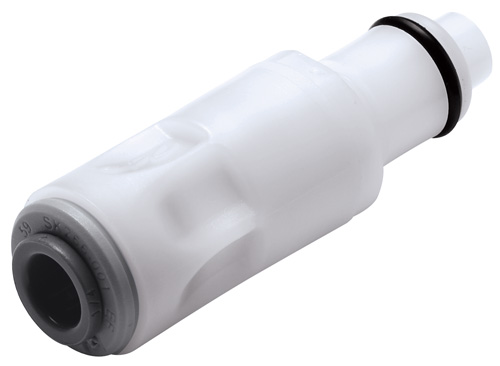 PLC29006 - CPC Stecker mit 9,5 mm AD JG®, ohne Absperrventil, Buna-N Dichtung