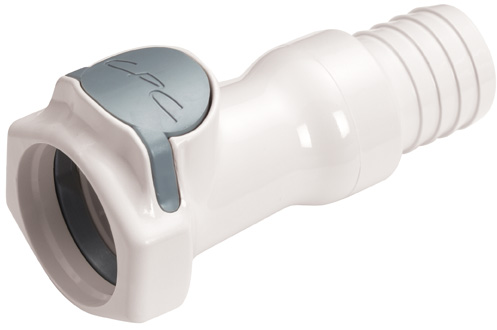 HFCD171235 HFCD171235 - Schnellverschlusskupplung mit 19 mm Schlauchanschluss und Absperrventil, EPDM-Dichtung