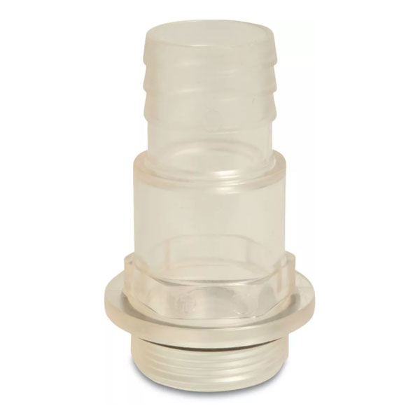 GES-38-trans Schauglas, transparent 1 1/2" x 38 mm | Schlauchtülle
