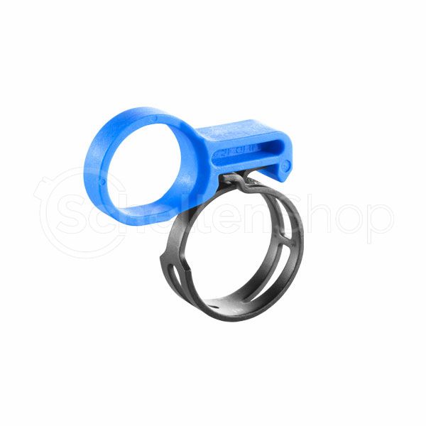 FBS-Raumspar-Clip Vorgeöffnete Federbandschelle FBS R HC mit Handy-Clip | Raumsparschelle