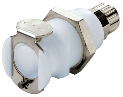 PLC12004 - CPC Kupplung 6,4 mm AD / 4,3 mm ID Klemmringverschraubung, ohne Absperrventil