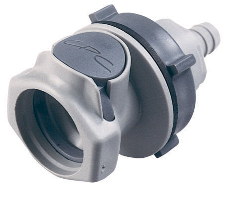 HFC16612 HFC16612 - Schlauchkupplung mit 9,5 mm Schlauchanschluss zur Plattenmontage, ohne Absperrventil, EPDM-Dichtung