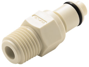 PLCD2400412BPg66pGr5IMwj PLCD2400412 - Stecker 1/4" NPT Außengewinde, mit Absperrventil, EPDM-Dichtung