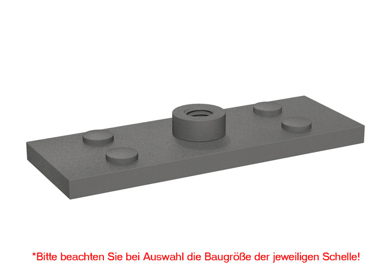 Schweissplatte_Doppel_SP Schweißplatte für Doppelrohrschelle
